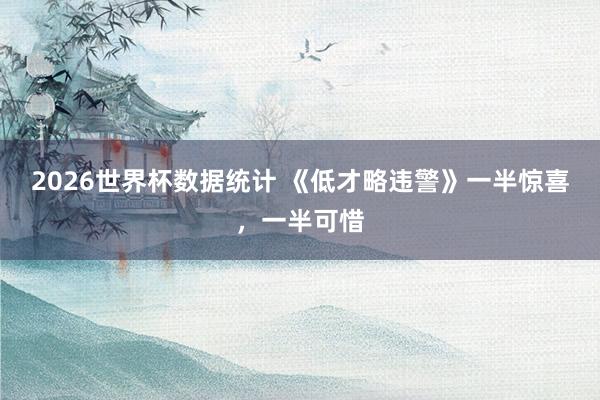 2026世界杯数据统计 《低才略违警》一半惊喜,一半可惜