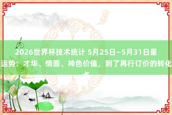 2026世界杯技术统计 5月25日—5月31日星座运势:才华、情面、神色价值,到了再行订价的转化点